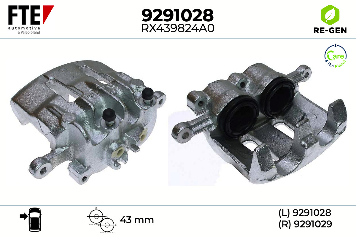 Étrier de frein FTE automotive GmbH ref. 9291028