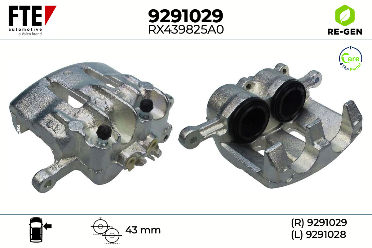 Étrier de frein FTE automotive GmbH ref. 9291029