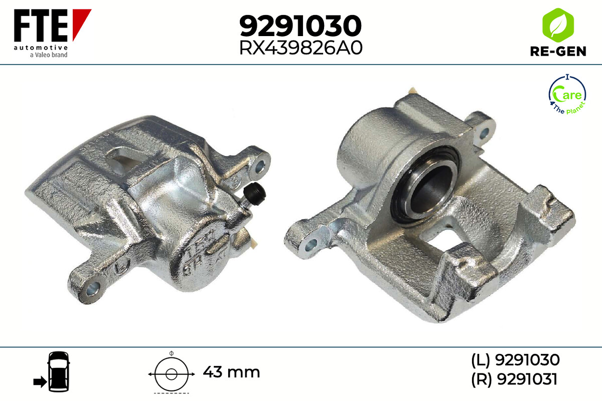 Étrier de frein FTE automotive GmbH 9291030