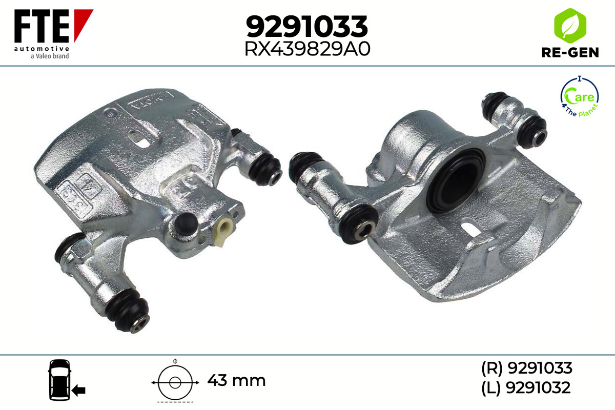 Étrier de frein FTE automotive GmbH ref. 9291033