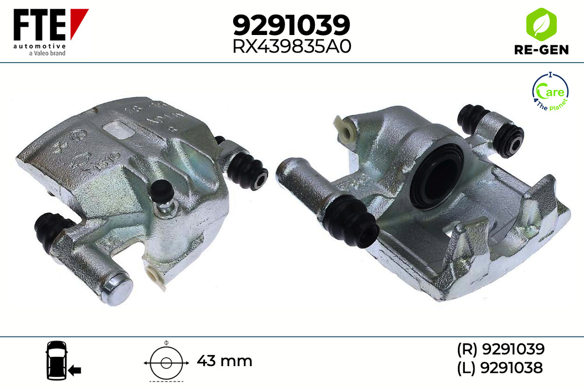 Étrier de frein FTE automotive GmbH ref. 9291039