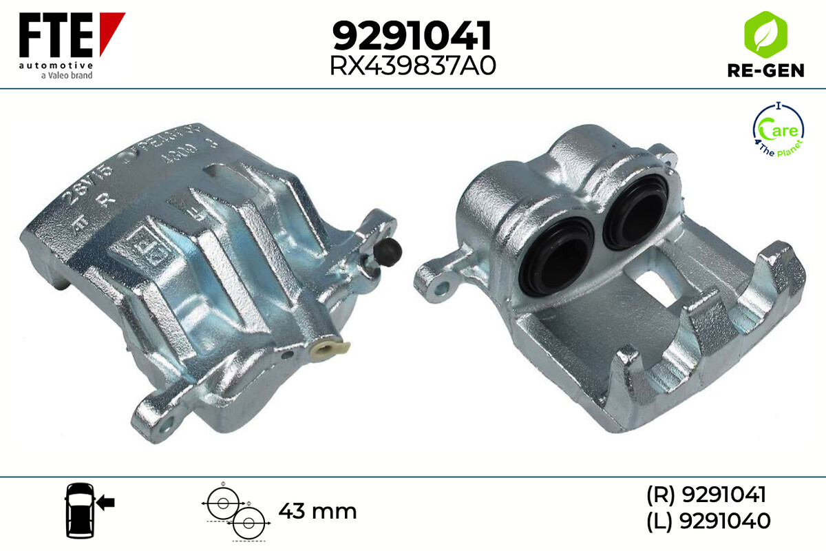 Étrier de frein FTE automotive GmbH ref. 9291041