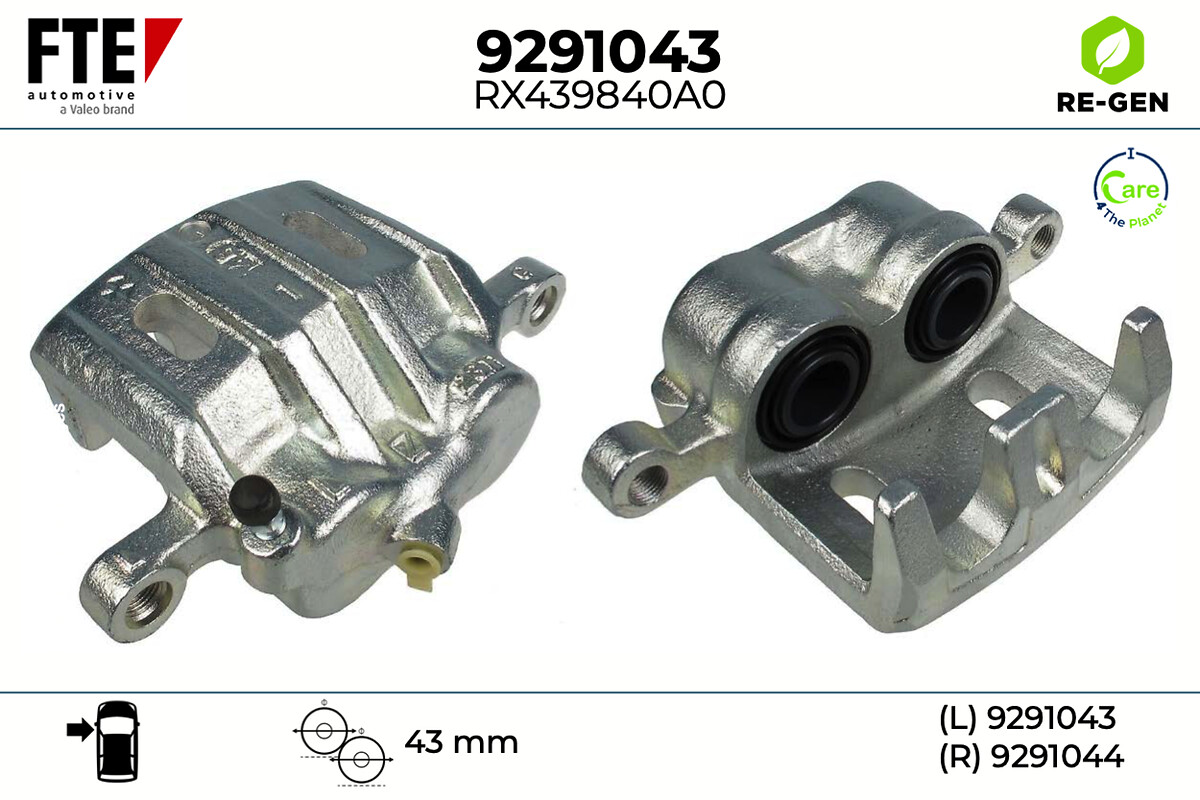 Étrier de frein FTE automotive GmbH ref. 9291043