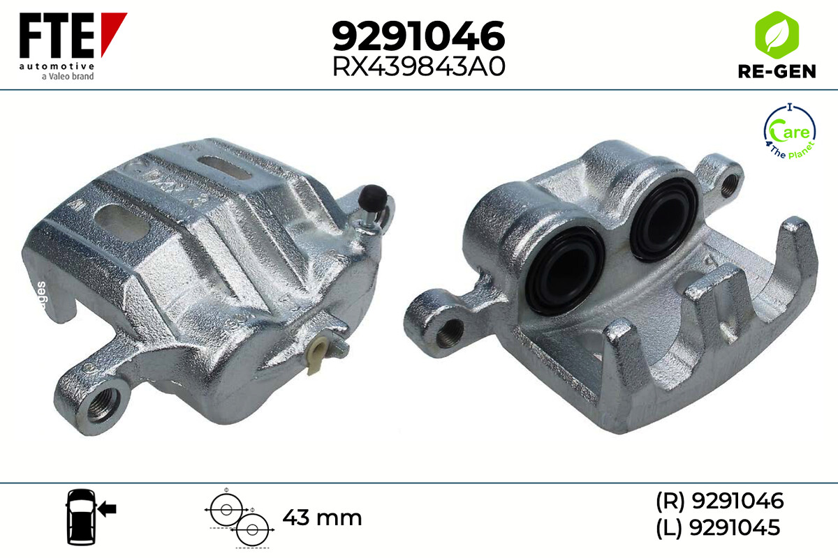 Étrier de frein FTE automotive GmbH ref. 9291046