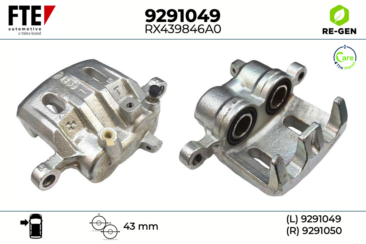 Étrier de frein FTE automotive GmbH ref. 9291049