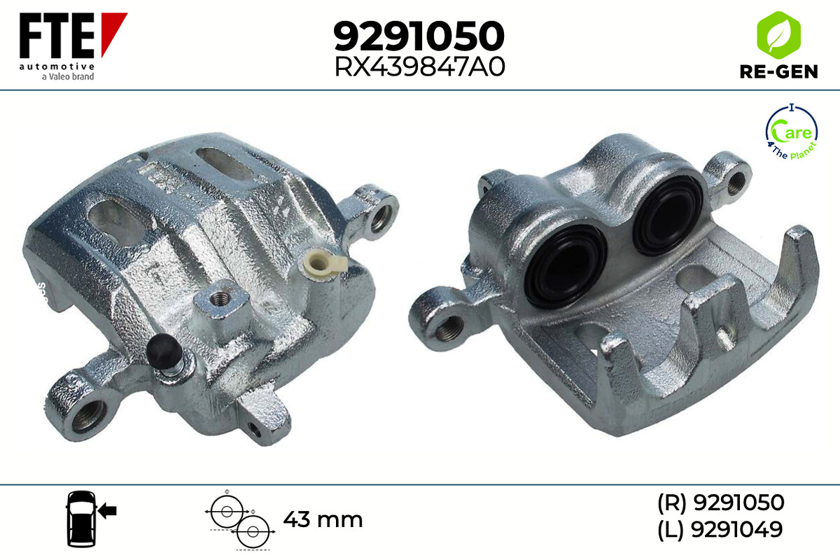 Étrier de frein FTE automotive GmbH ref. 9291050