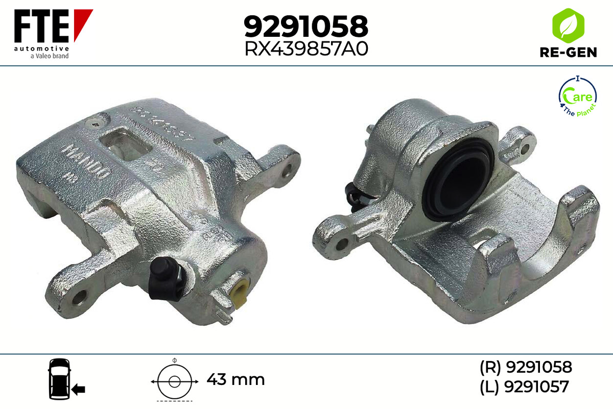 Étrier de frein FTE automotive GmbH ref. 9291058