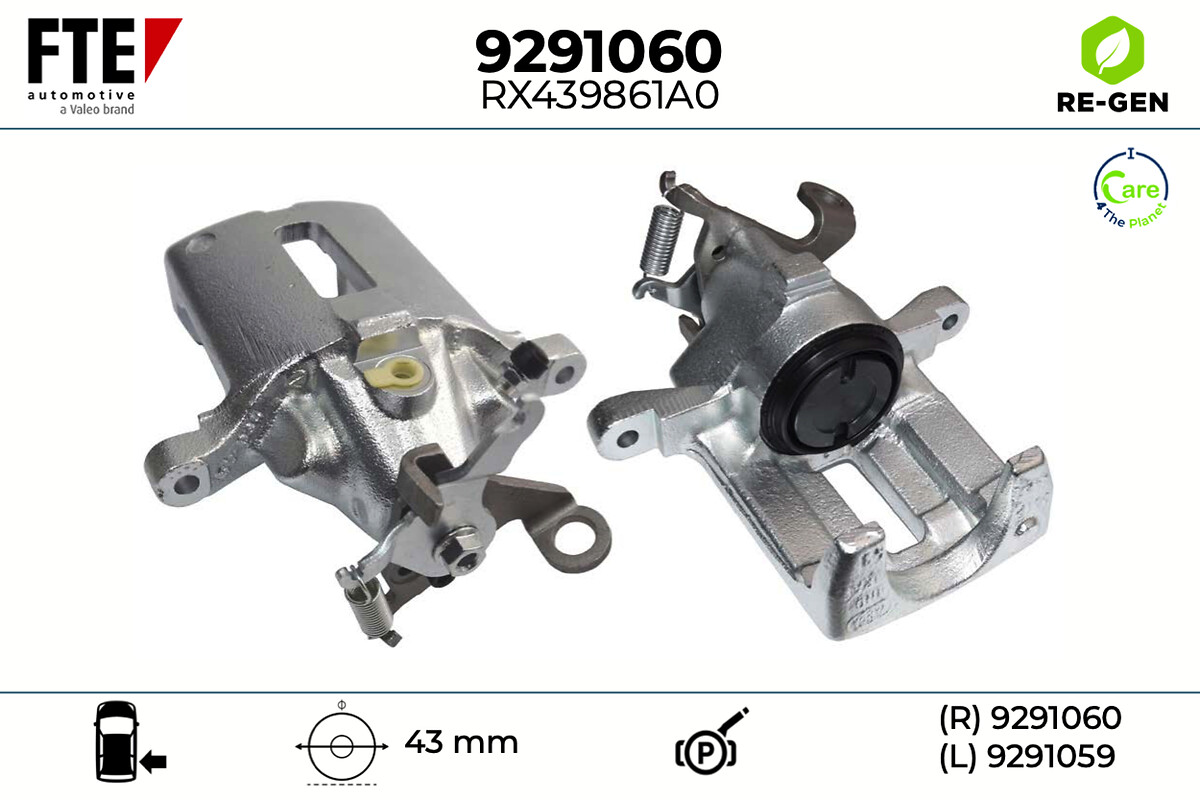 Étrier de frein FTE automotive GmbH ref. 9291060