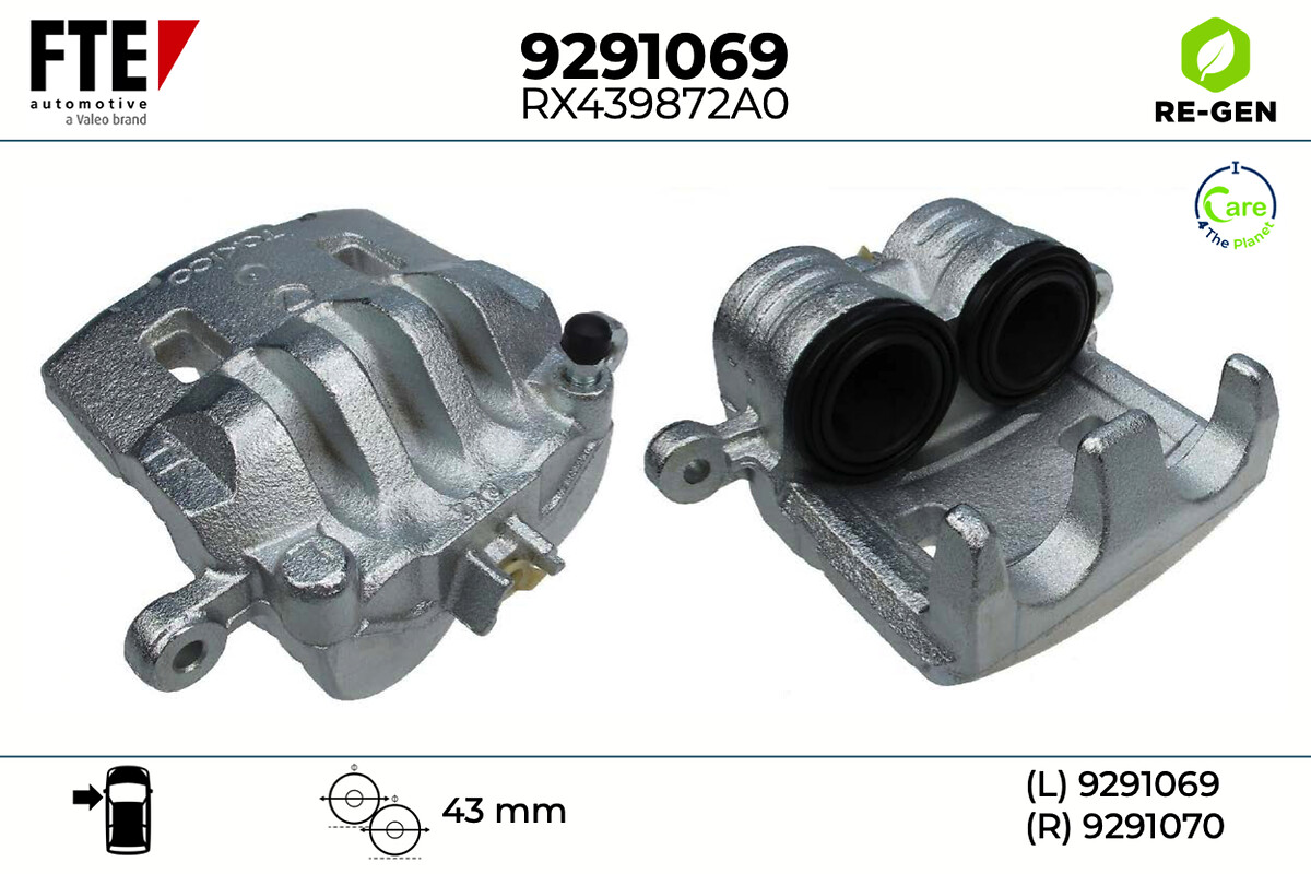 Étrier de frein FTE automotive GmbH ref. 9291069