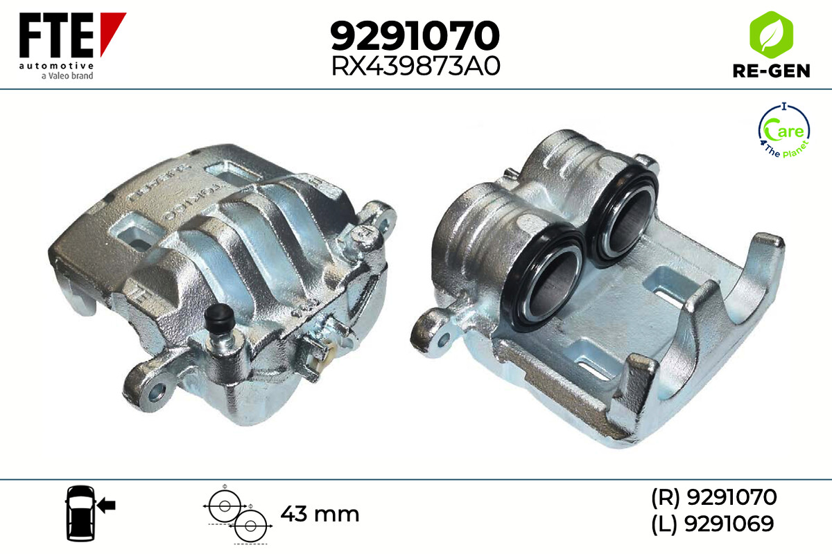 Étrier de frein FTE automotive GmbH ref. 9291070
