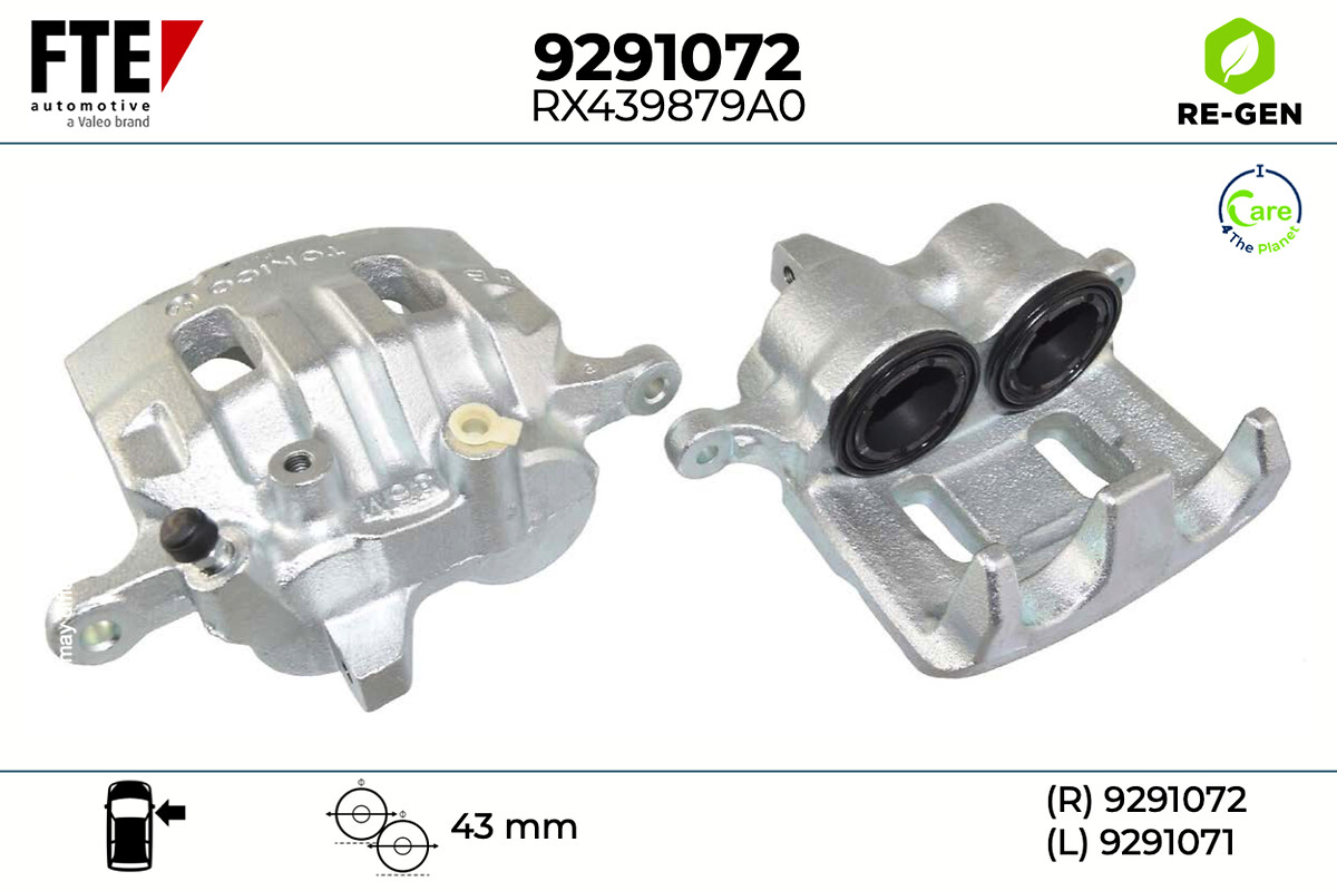Étrier de frein FTE automotive GmbH ref. 9291072