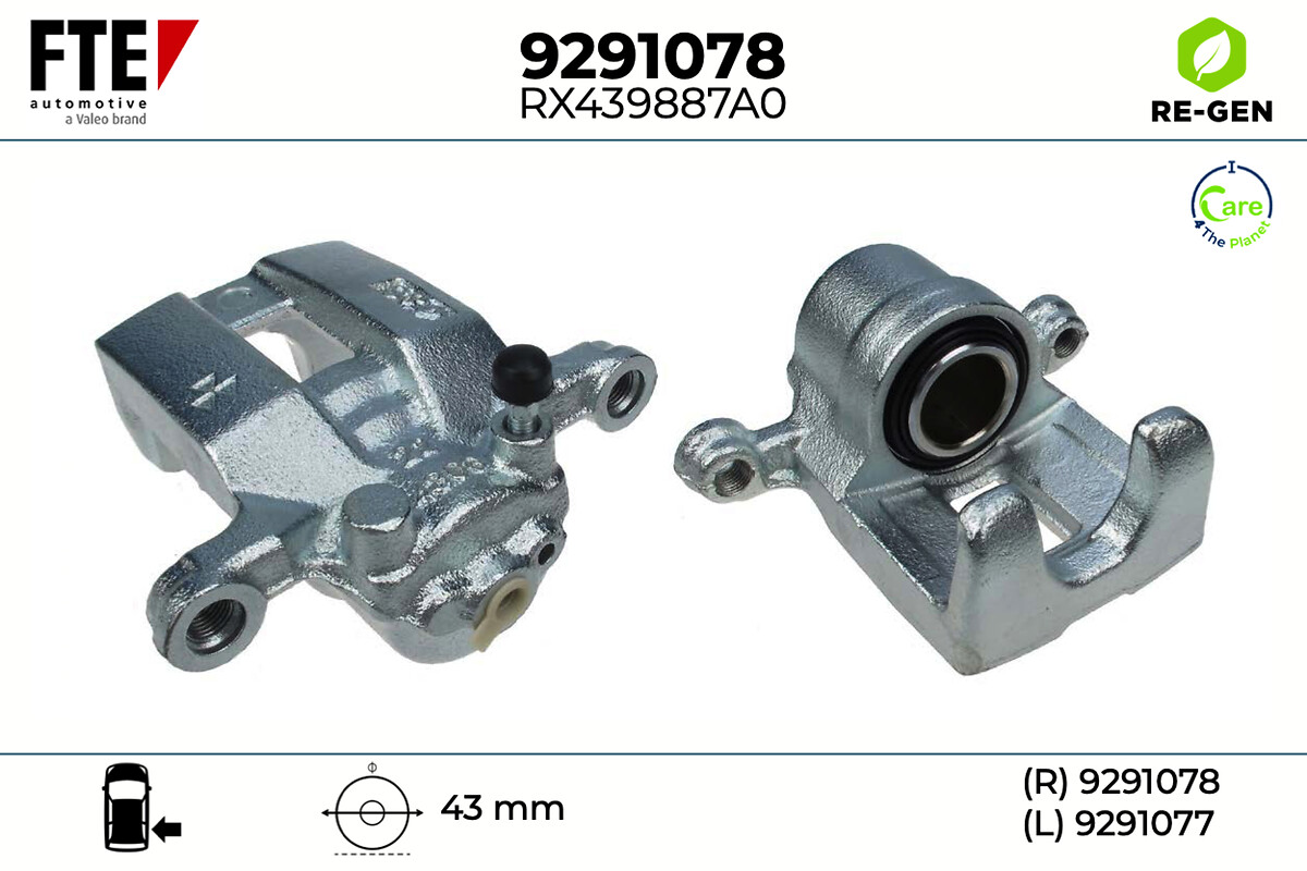 Étrier de frein FTE automotive GmbH ref. 9291078