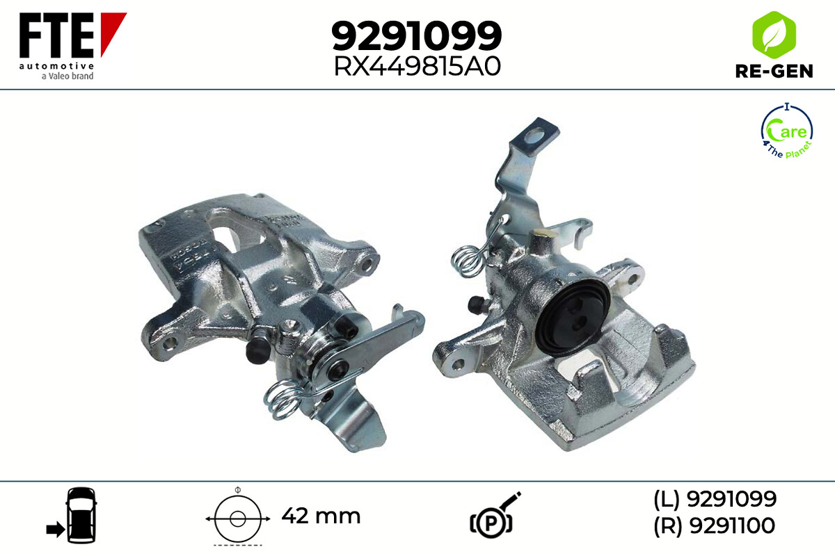 Étrier de frein FTE automotive GmbH ref. 9291099