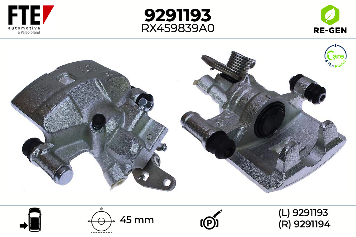 Étrier de frein FTE automotive GmbH ref. 9291193
