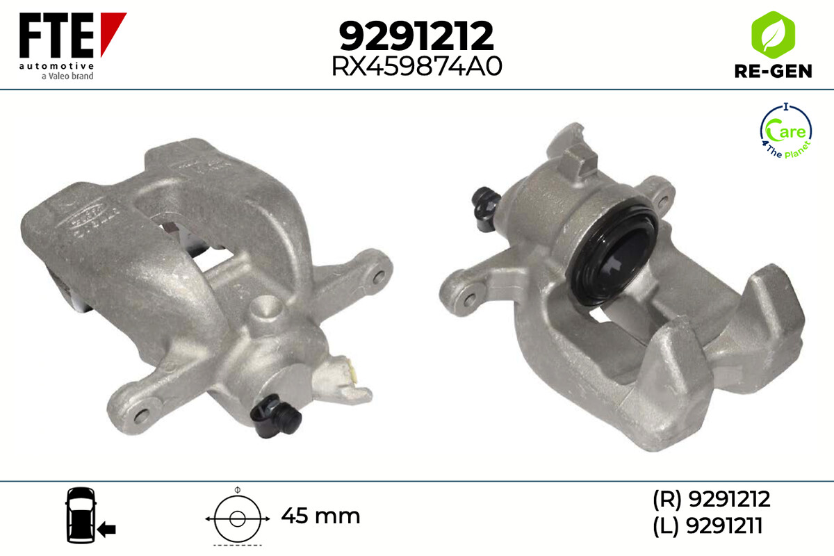 Étrier de frein FTE automotive GmbH ref. 9291212