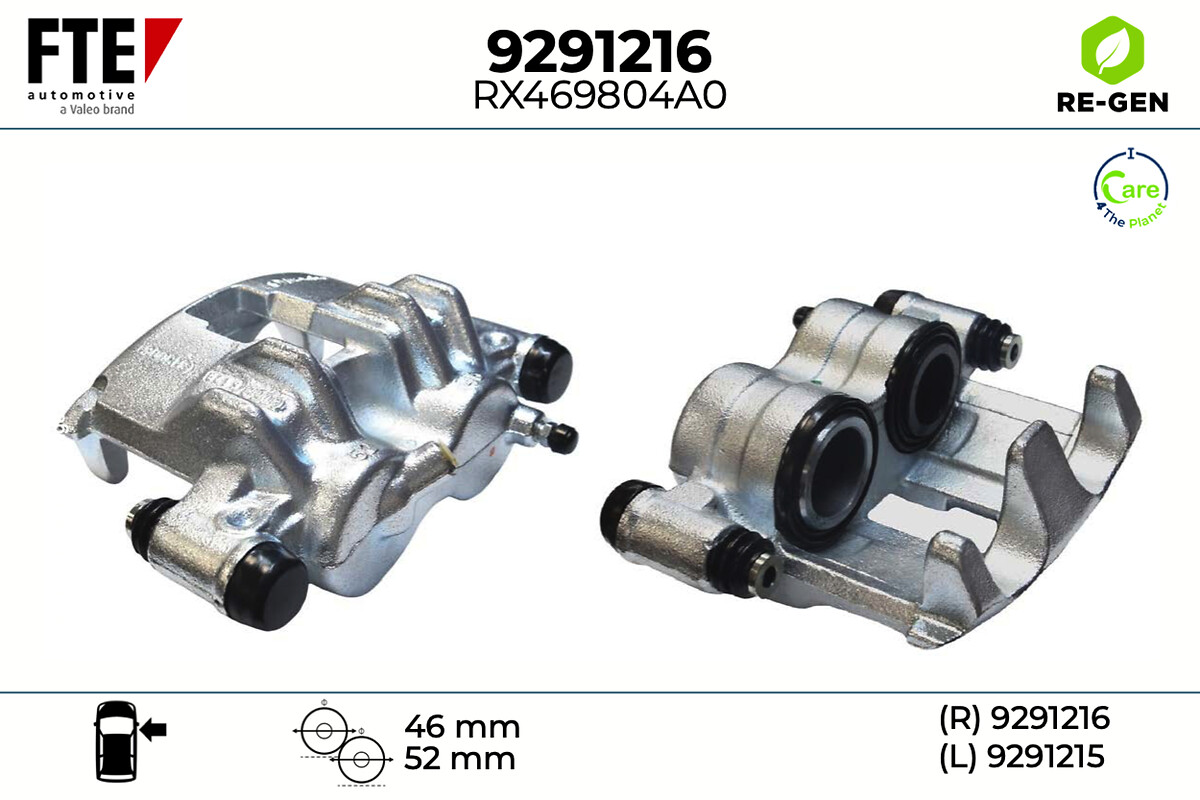 Étrier de frein FTE automotive GmbH ref. 9291216