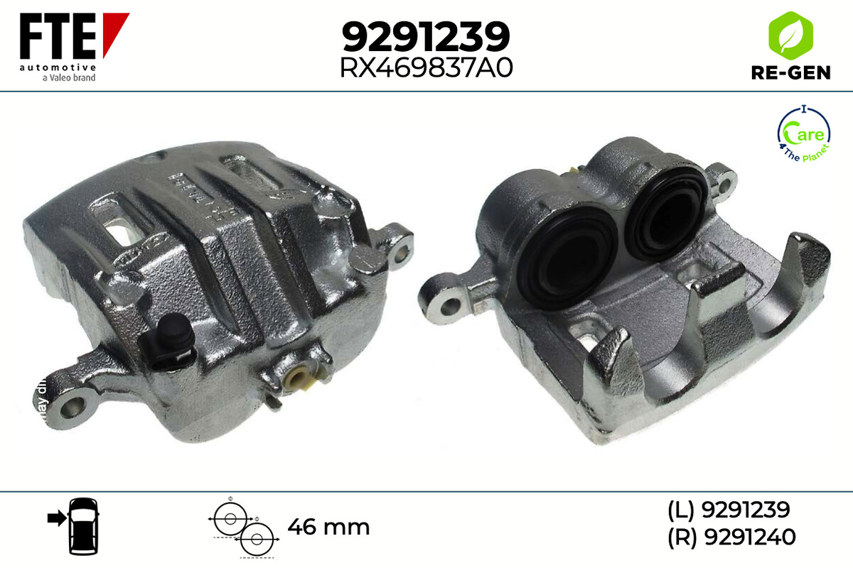 Étrier de frein FTE automotive GmbH ref. 9291239