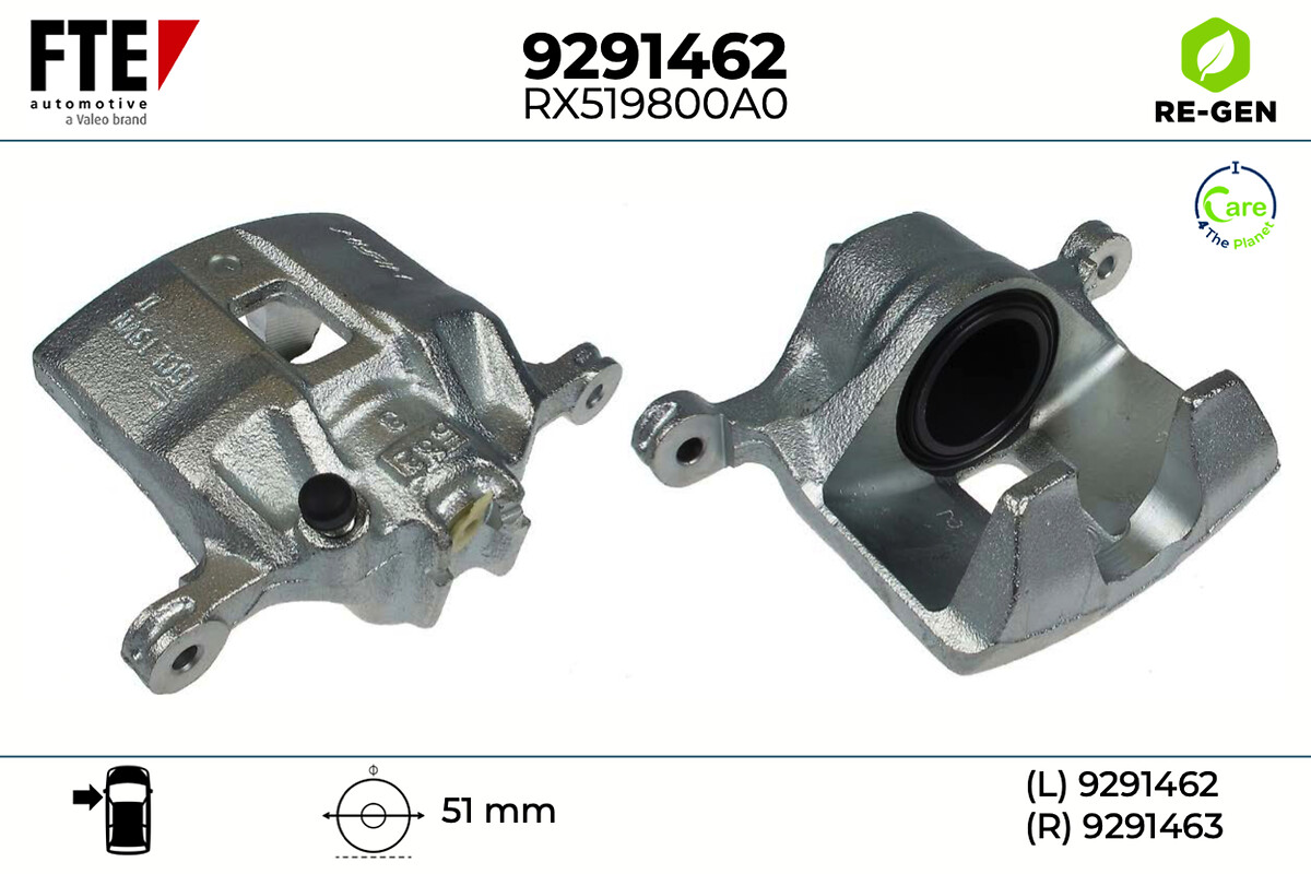 Étrier de frein FTE automotive GmbH ref. 9291462