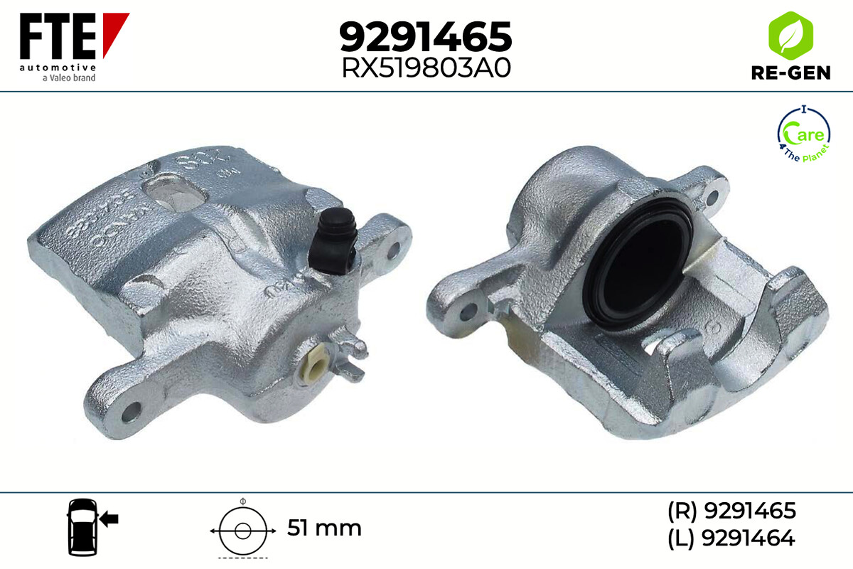 Étrier de frein FTE automotive GmbH ref. 9291465