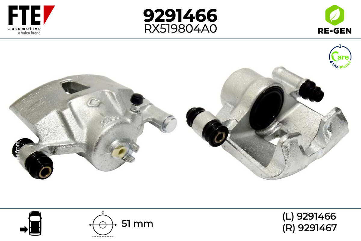 Étrier de frein FTE automotive GmbH ref. 9291466
