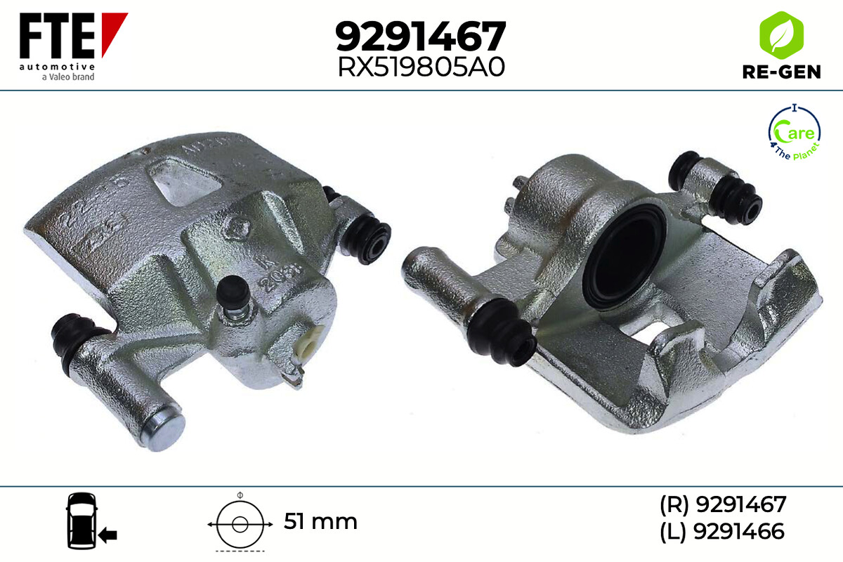 Étrier de frein FTE automotive GmbH ref. 9291467