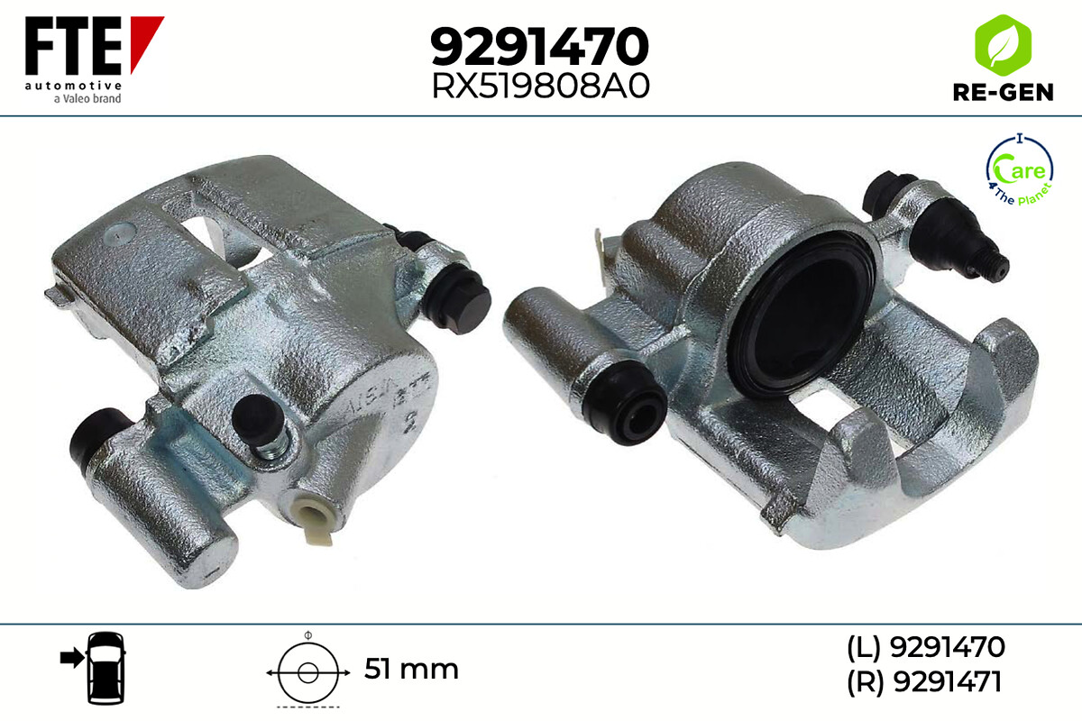Étrier de frein FTE automotive GmbH ref. 9291470