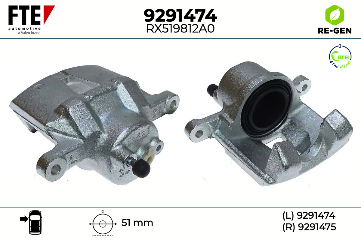 Étrier de frein FTE automotive GmbH ref. 9291474