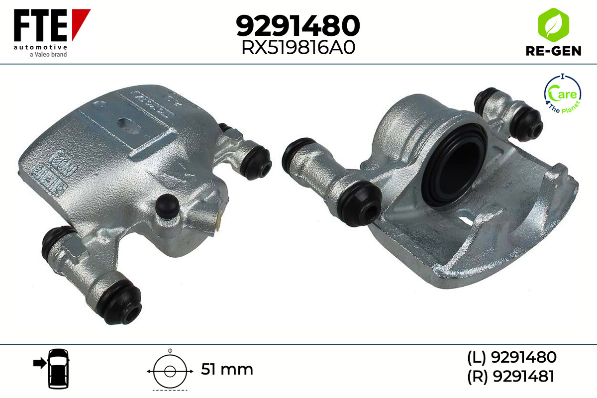 Étrier de frein FTE automotive GmbH ref. 9291480