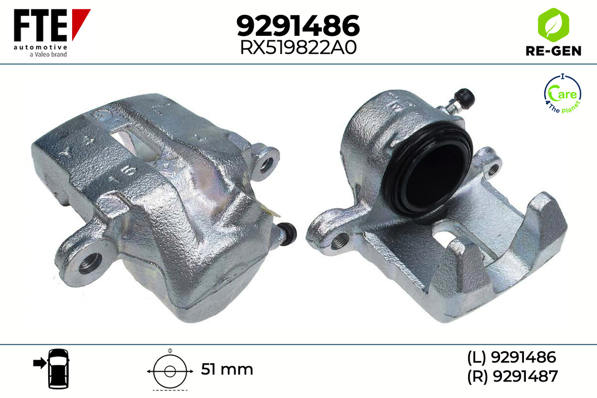 Étrier de frein FTE automotive GmbH ref. 9291486