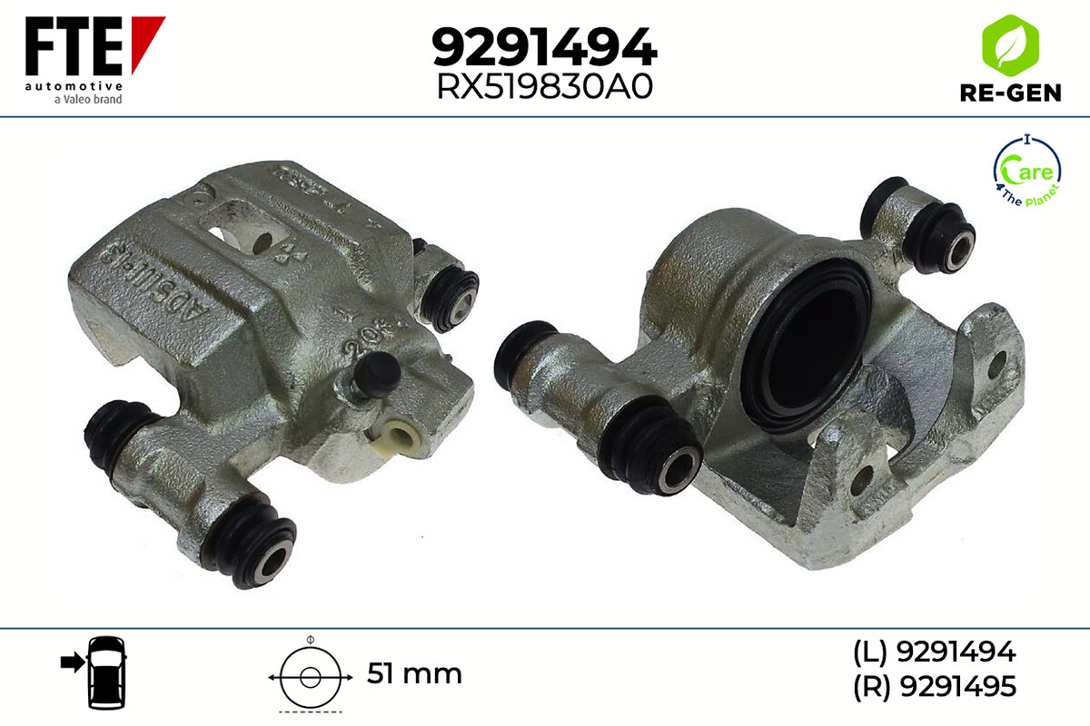 Étrier de frein FTE automotive GmbH ref. 9291494
