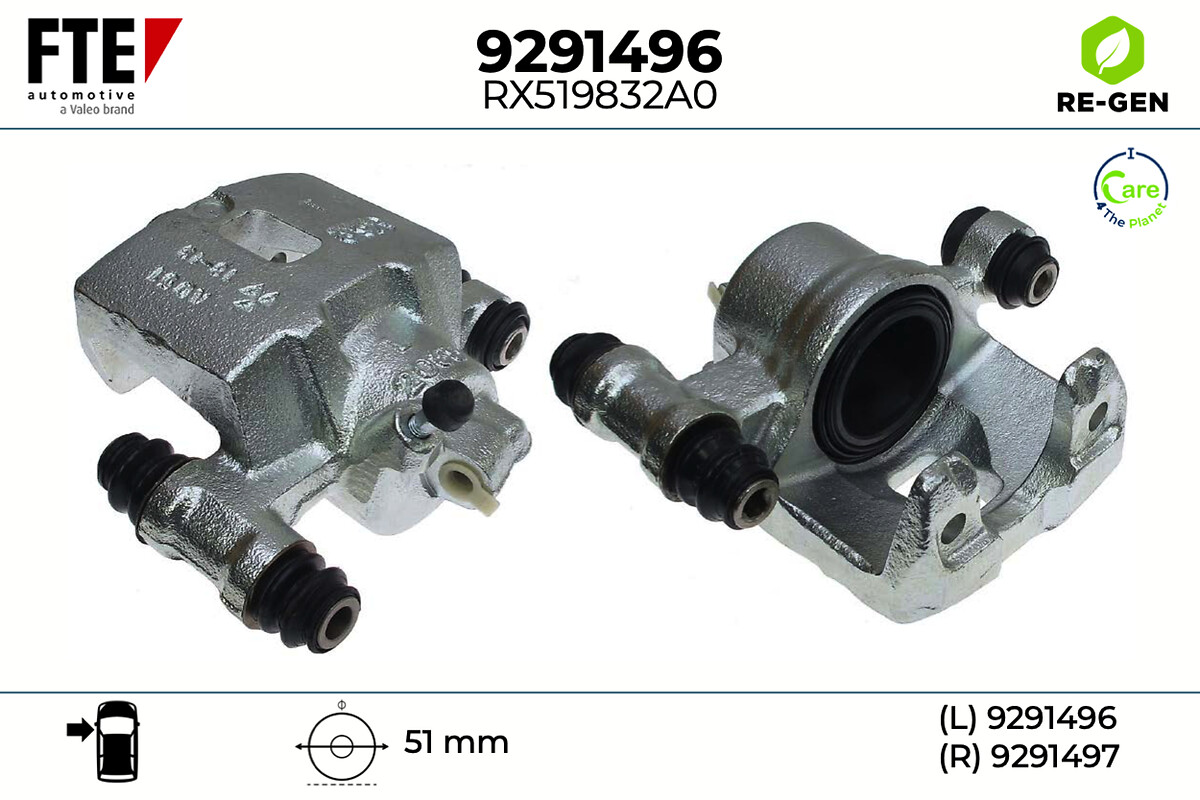 Étrier de frein FTE automotive GmbH ref. 9291496