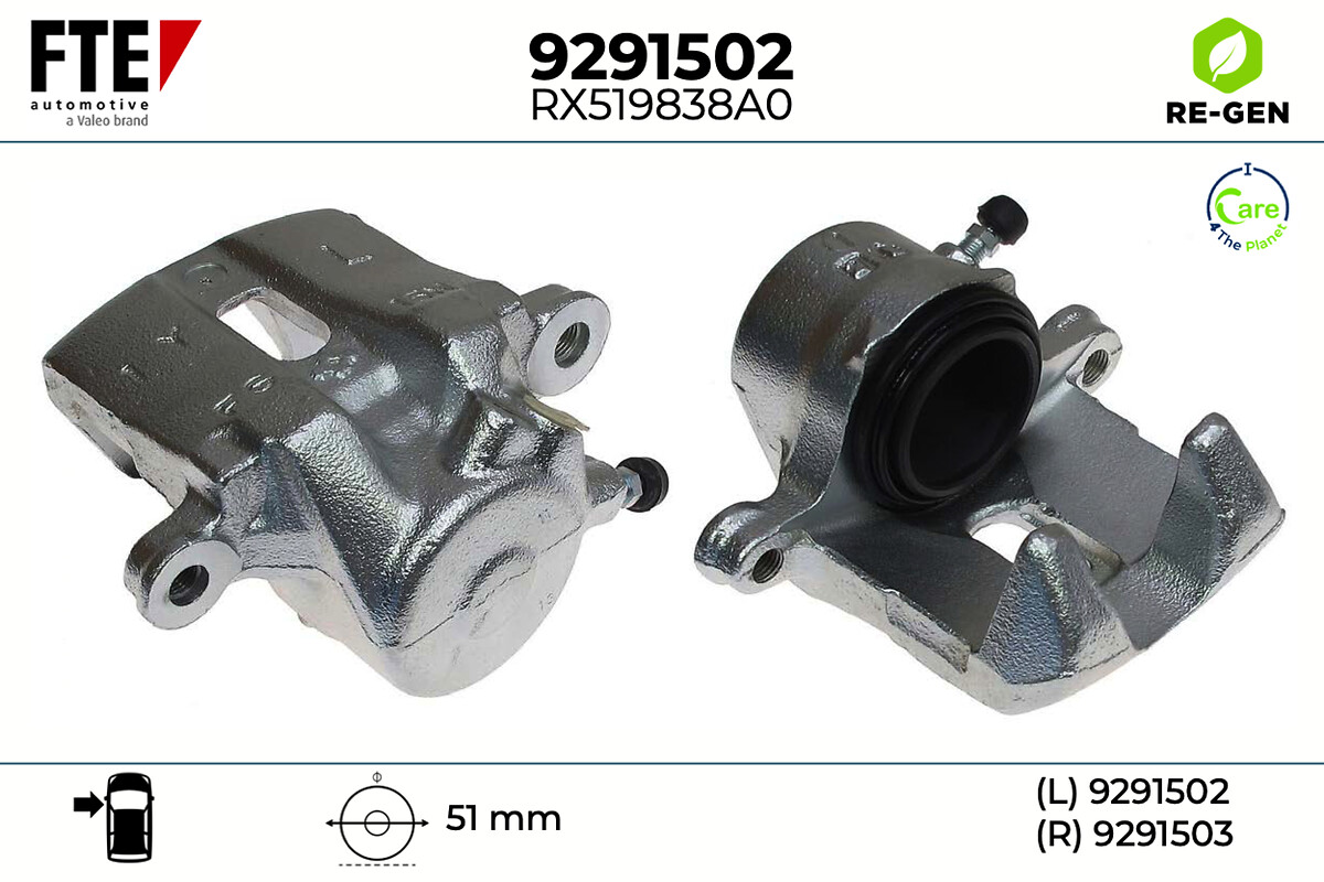 Étrier de frein FTE automotive GmbH ref. 9291502