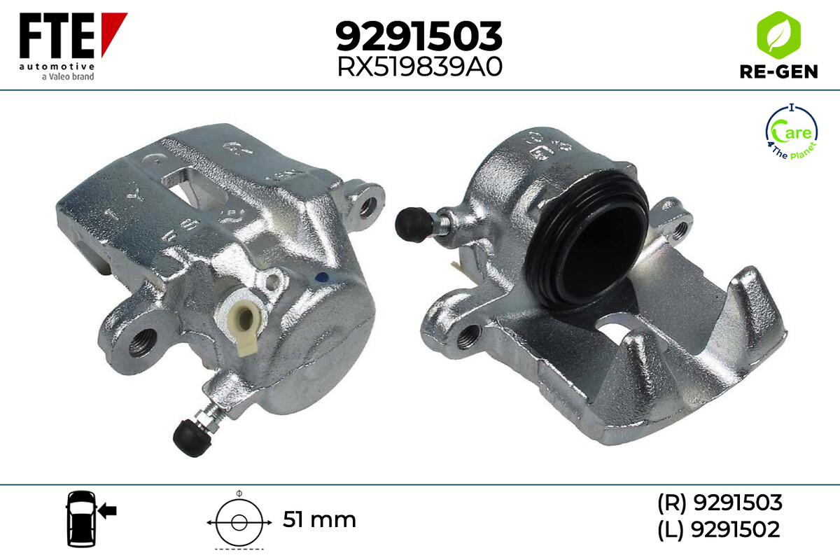 Étrier de frein FTE automotive GmbH ref. 9291503