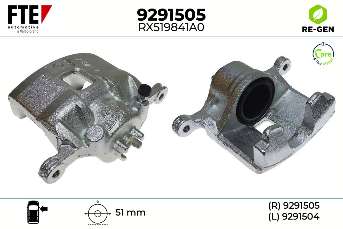 Étrier de frein FTE automotive GmbH ref. 9291505