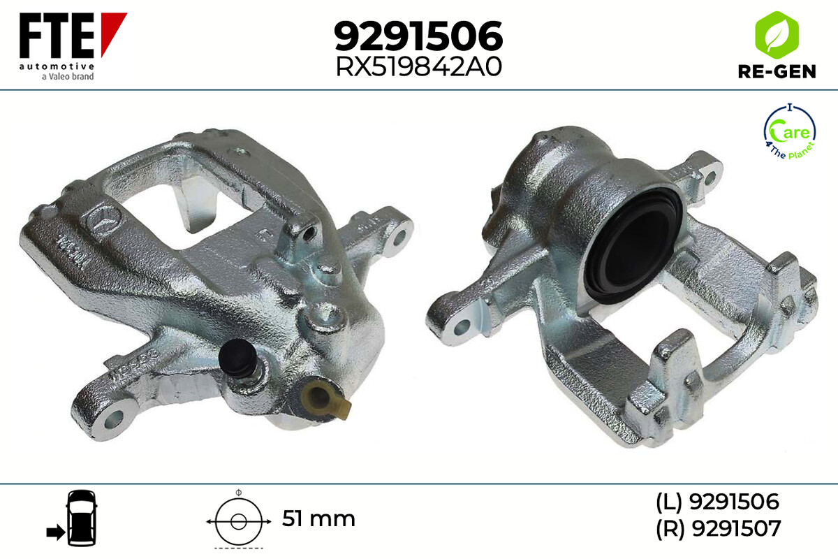 Étrier de frein FTE automotive GmbH ref. 9291506