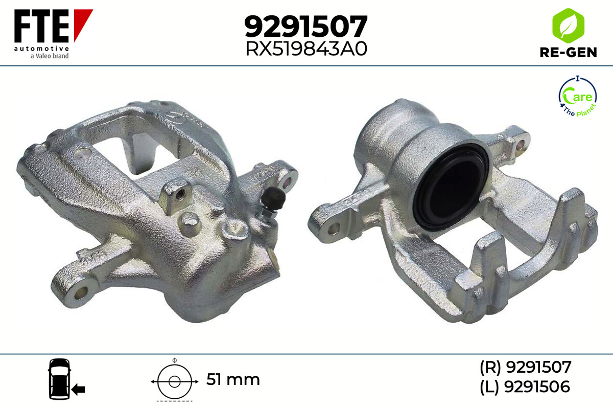 Étrier de frein FTE automotive GmbH ref. 9291507