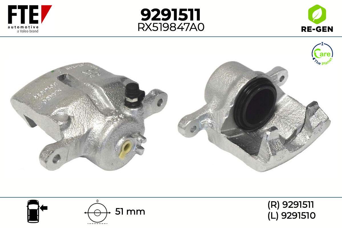 Étrier de frein FTE automotive GmbH ref. 9291511