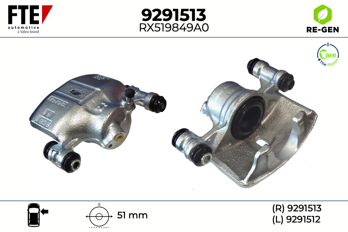 Étrier de frein FTE automotive GmbH ref. 9291513