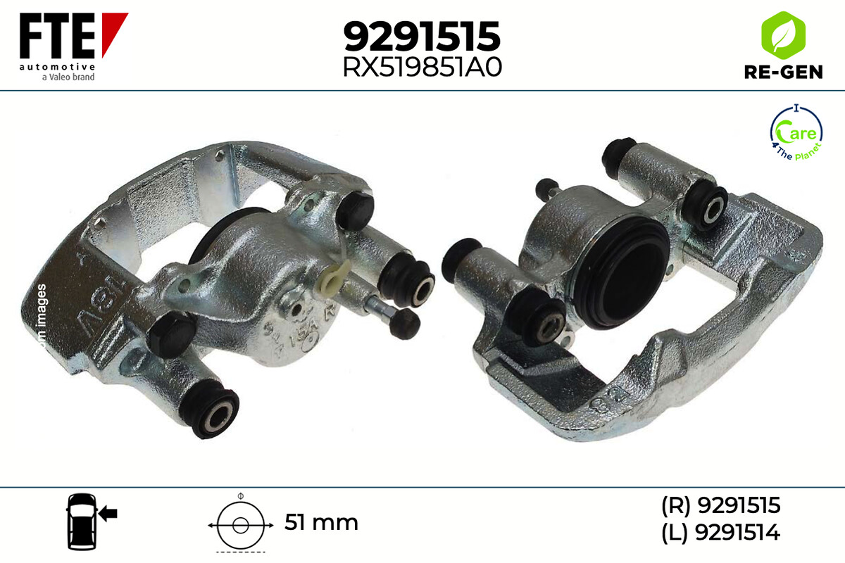 Étrier de frein FTE automotive GmbH ref. 9291515