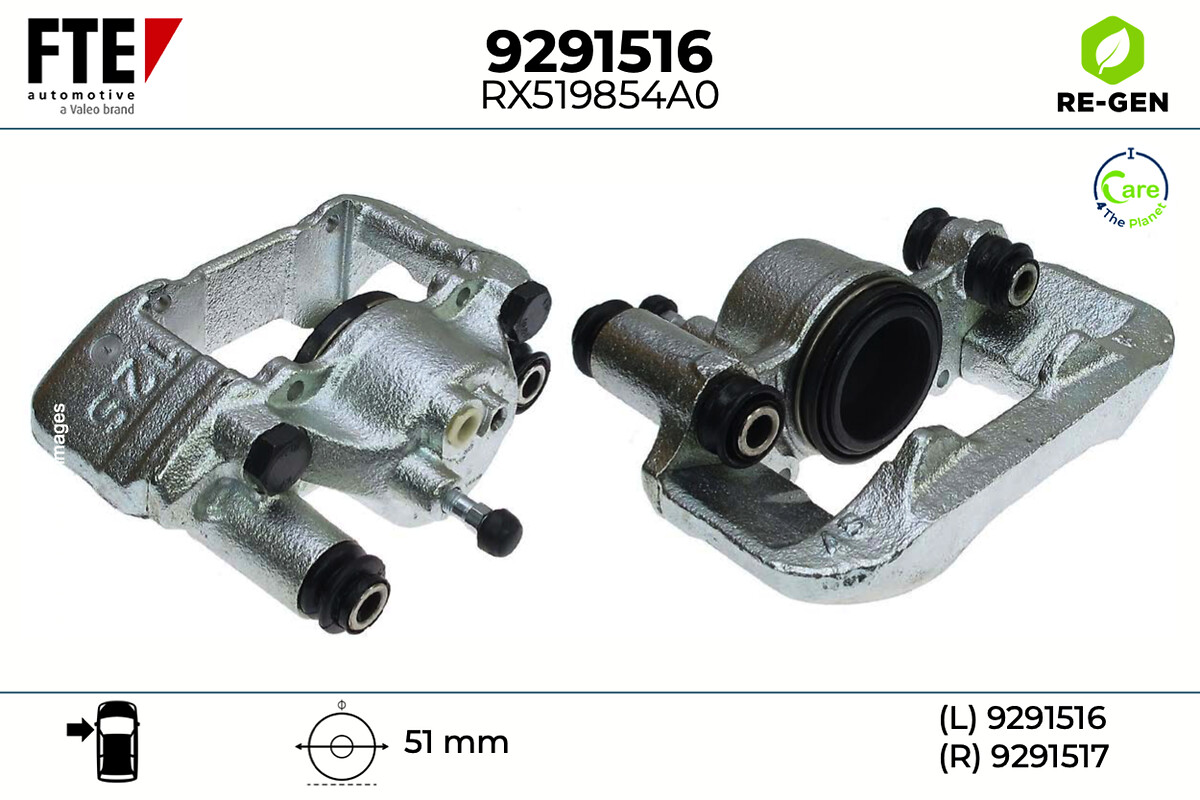 Étrier de frein FTE automotive GmbH ref. 9291516