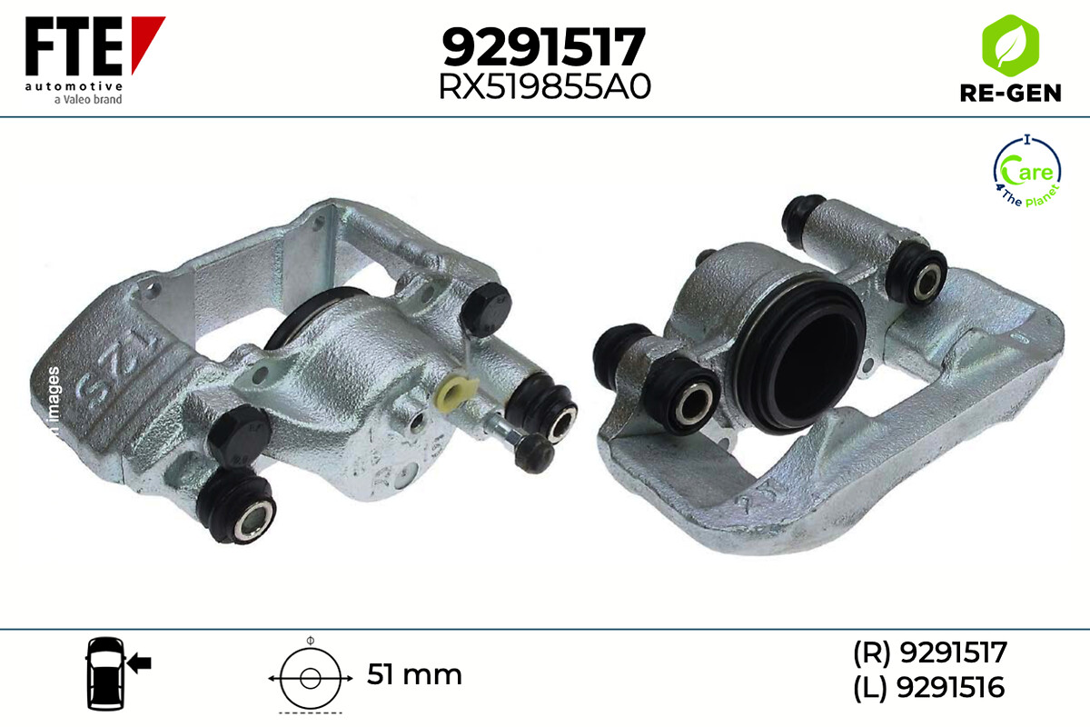Étrier de frein FTE automotive GmbH ref. 9291517