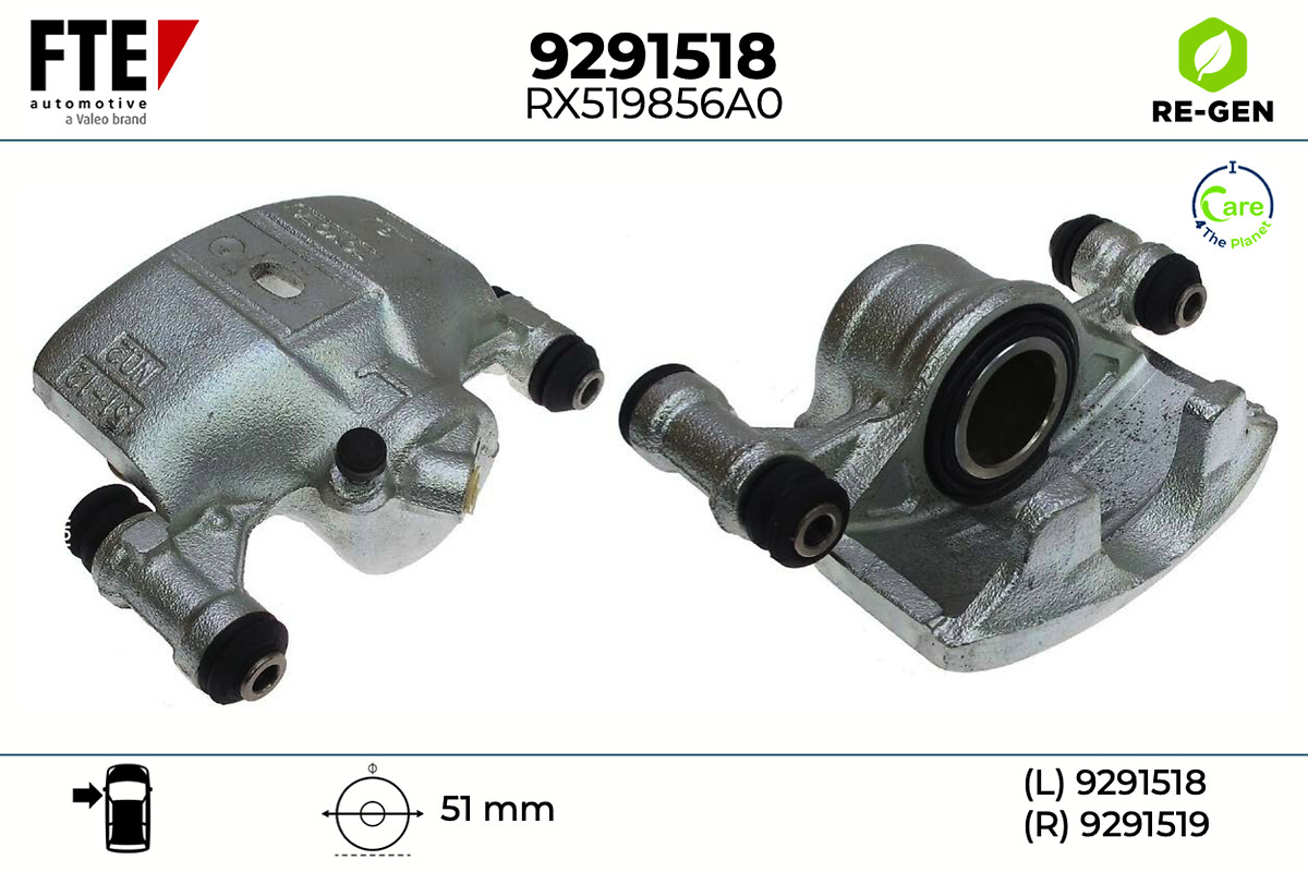Étrier de frein FTE automotive GmbH ref. 9291518