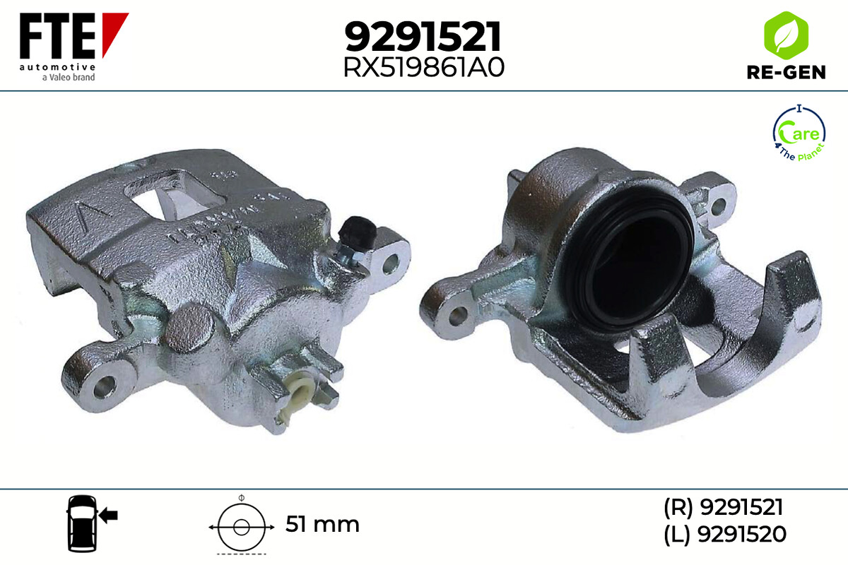 Étrier de frein FTE automotive GmbH ref. 9291521