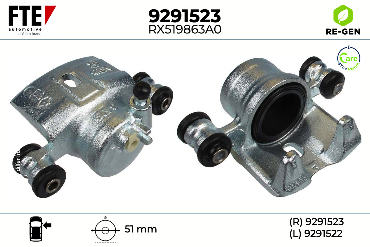 Étrier de frein FTE automotive GmbH ref. 9291523