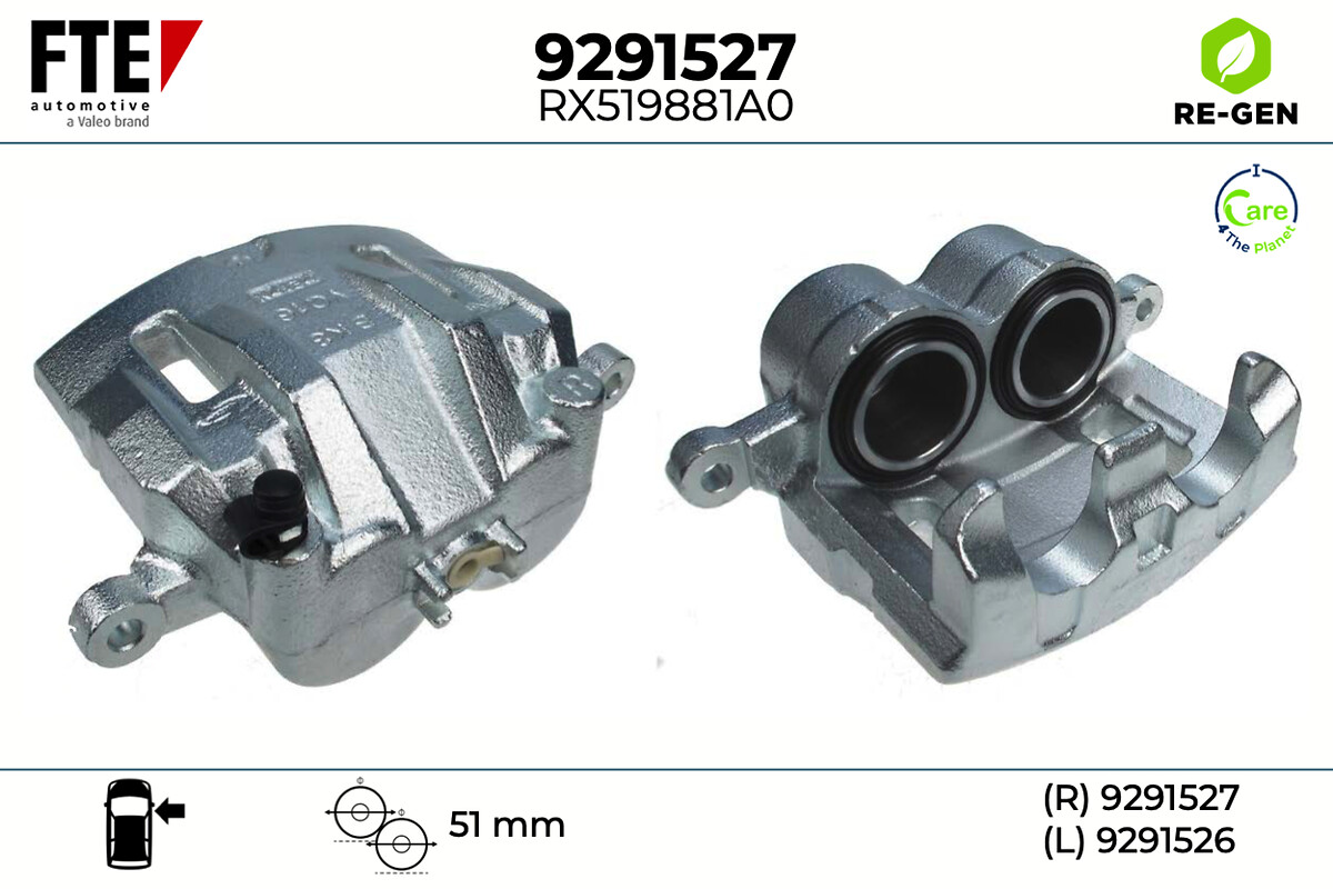 Étrier de frein FTE automotive GmbH ref. 9291527