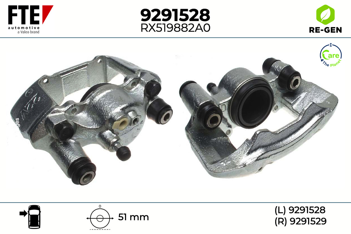 Étrier de frein FTE automotive GmbH ref. 9291528