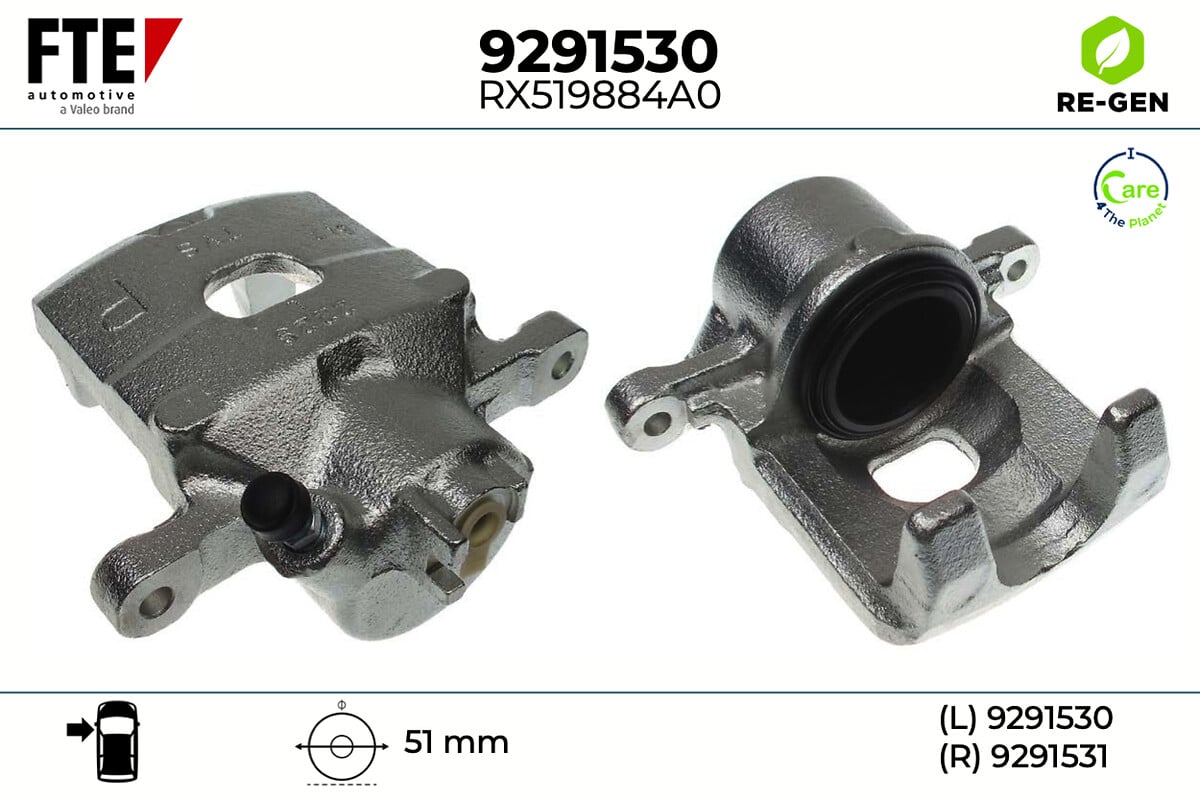 Étrier de frein FTE automotive GmbH ref. 9291530