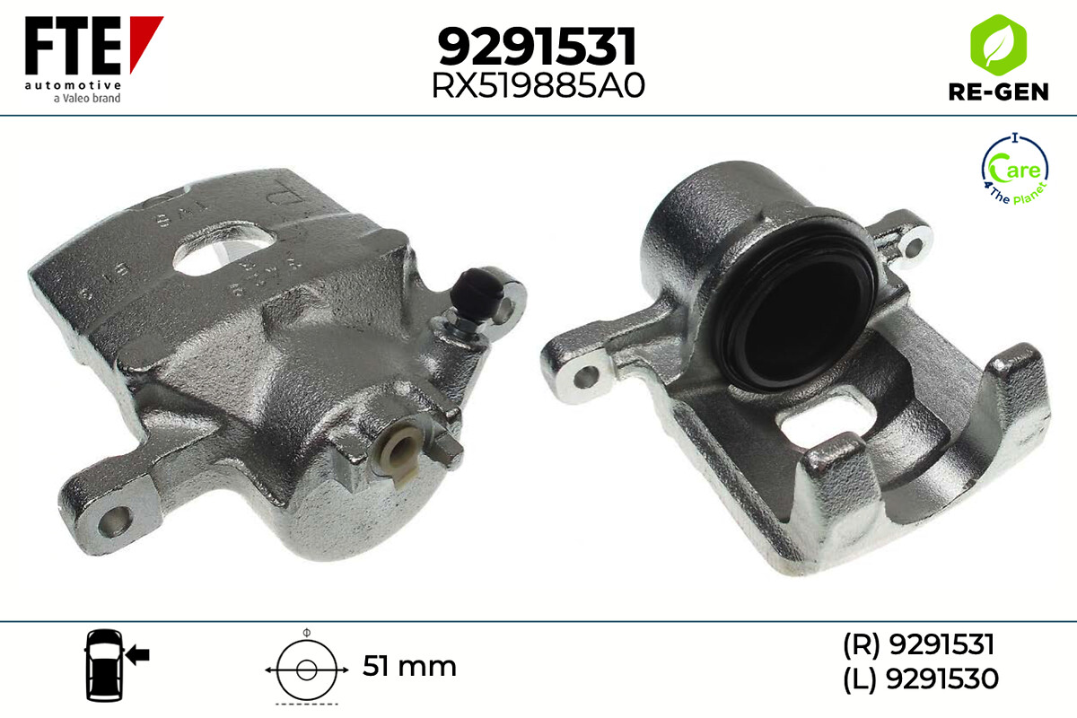 Étrier de frein FTE automotive GmbH ref. 9291531