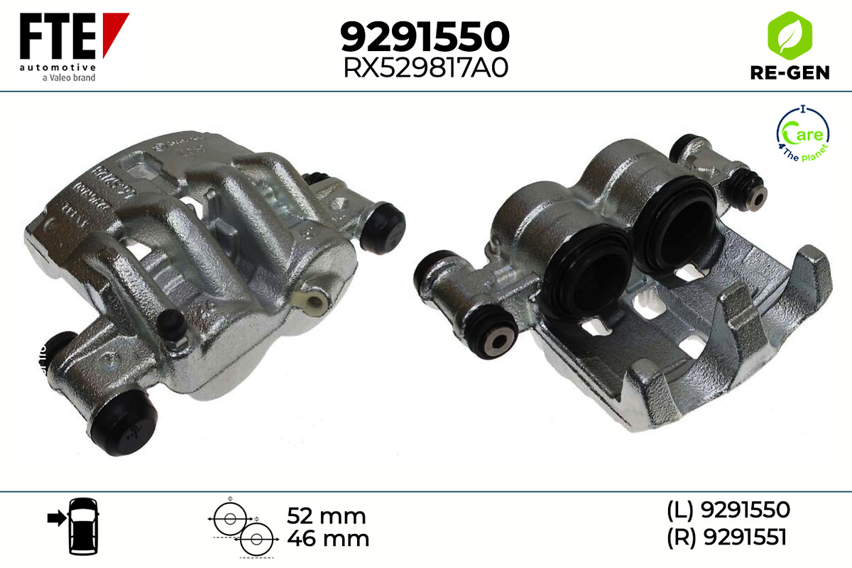 Étrier de frein FTE automotive GmbH ref. 9291550