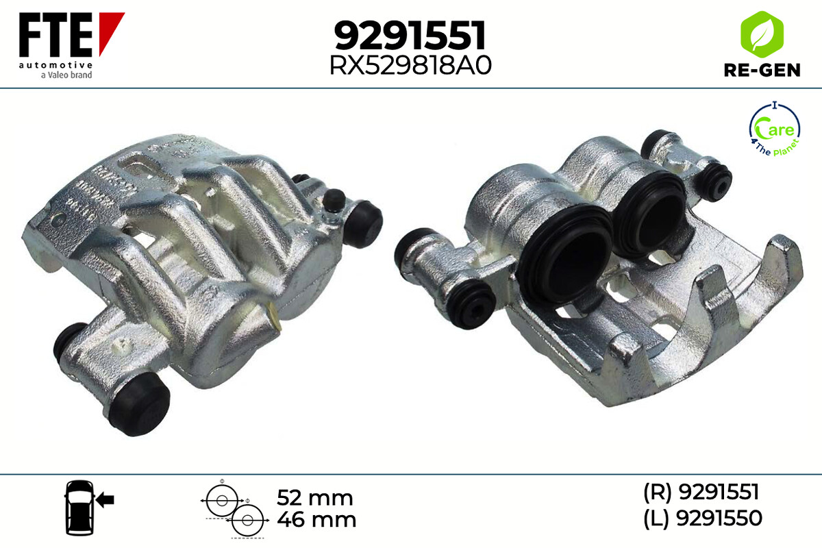 Étrier de frein FTE automotive GmbH ref. 9291551
